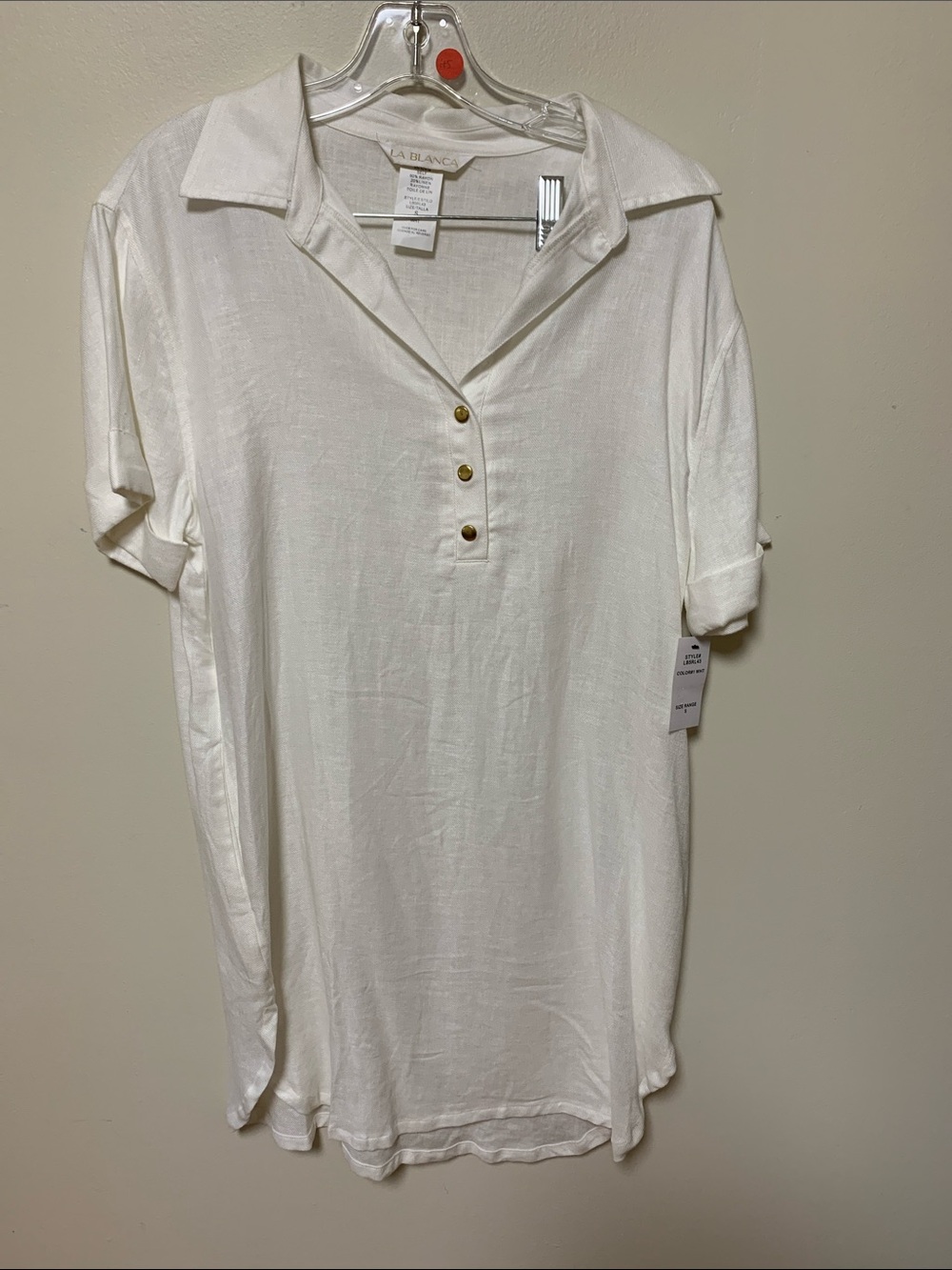 La Blanca swim coverup - mid thigh shirt dress comfortable swim coverup